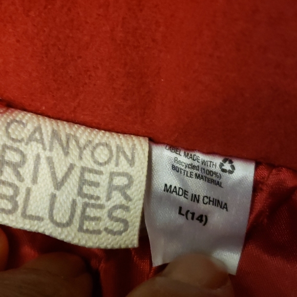 Canyon River Blues Red Peacoat Size L (14) - Picture 7 of 8